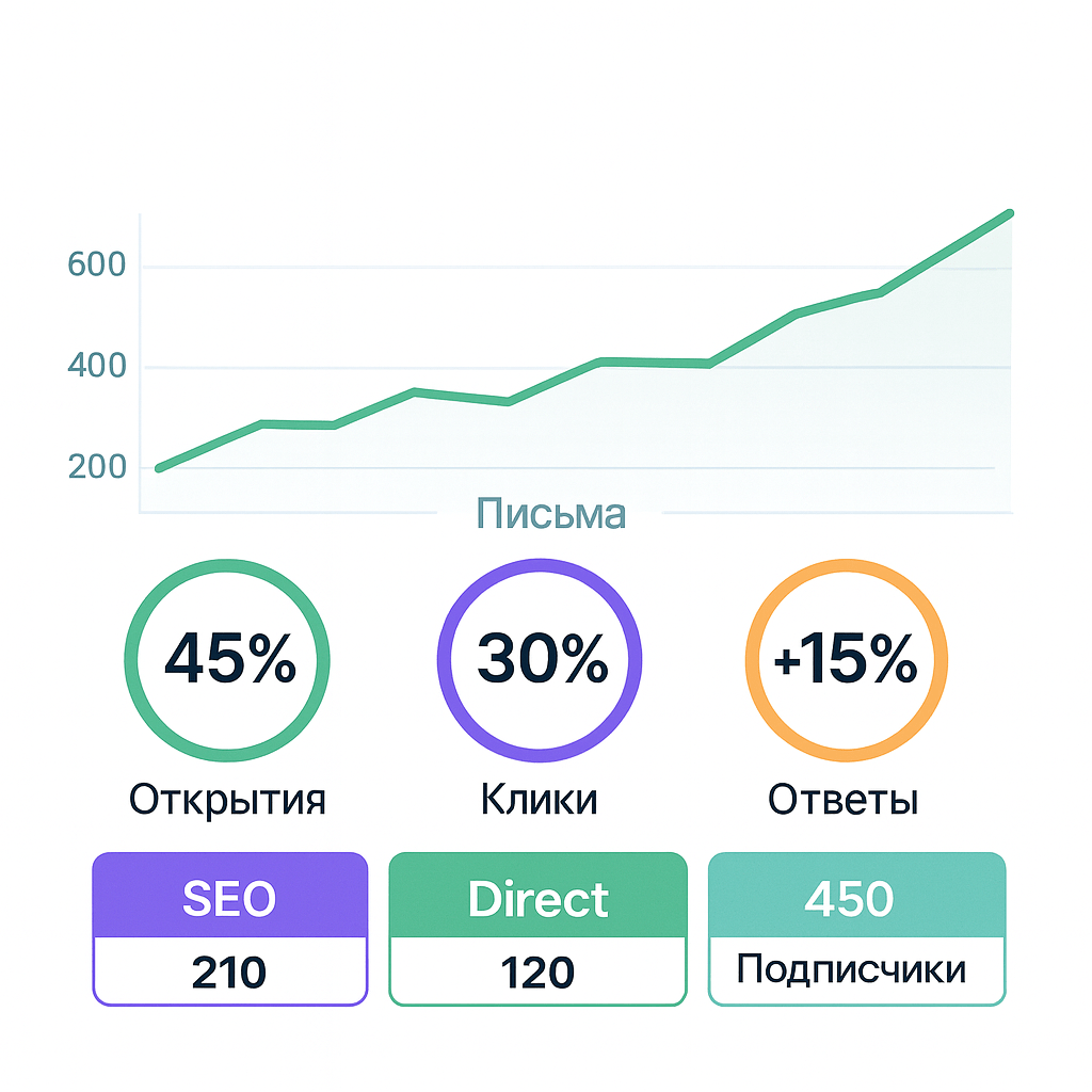 Дашборд email трекинга